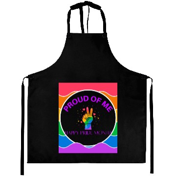 Discover Proud Of Me Pride Month Aprons