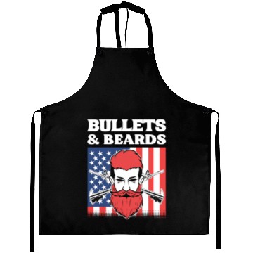 Discover Bullets & Beards Soldier or Army Gift Aprons