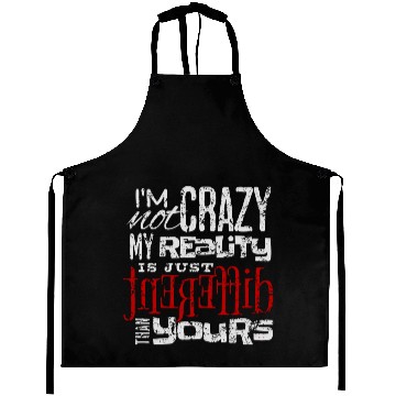 Discover Different Reality Typography Lettering Aprons