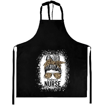 Discover Dialysis Nurse Appreciation Messy Bun Dialysis Aprons