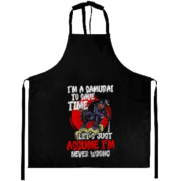 Discover Fighter Martial Arts Fighter Katana Aprons