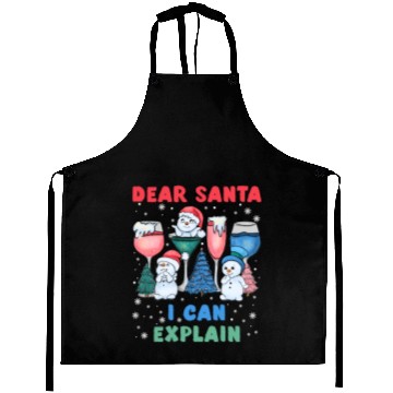 Discover Schneemann Dear Santa I can Explain Funny Aprons