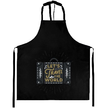 Discover Let's Travel The World Aprons