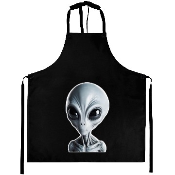 Discover Grey Alien Aprons