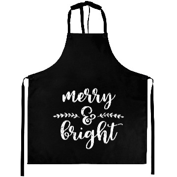 Discover Merry And Bright Meme Funny Christmas Vintage Aprons