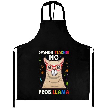 Discover Spanish Teacher No Pro llama Aprons