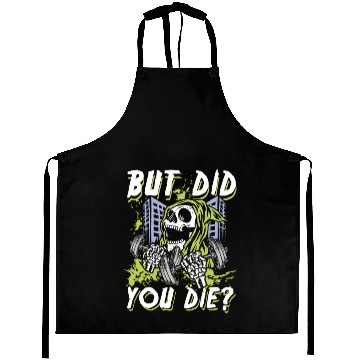 Discover But did you die | gym power skull Aprons