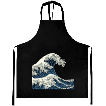 Discover Japanese Kanagawa Wave JDM Aprons