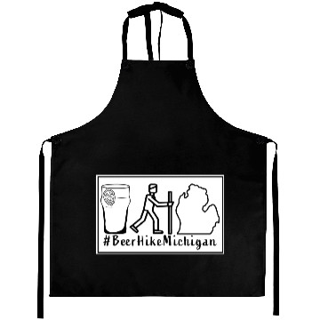 Discover Beer+Hike+Michigan Aprons