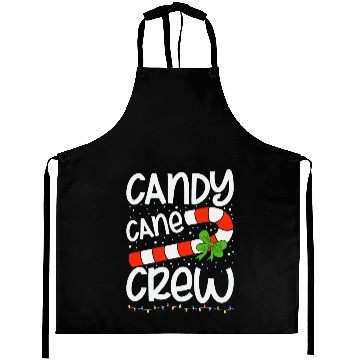 Discover Candy Cane Crew Funny Christmas Aprons