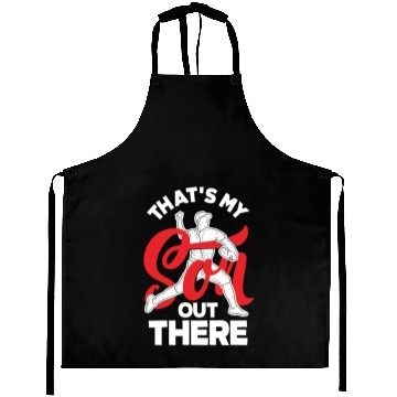 Discover That's My Son Out Ther Baseball Mom Dad Aprons