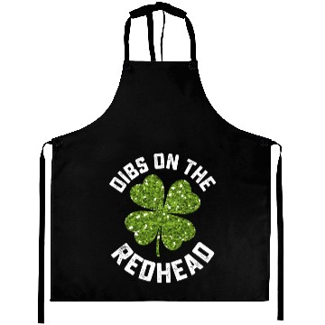 Discover Dibs On The Redhead St Patrick's Day Shamrock Aprons