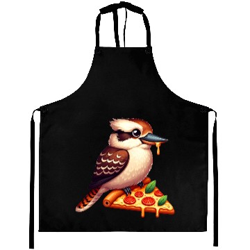 Discover Kookaburra is enjoying a delicious pizza Aprons