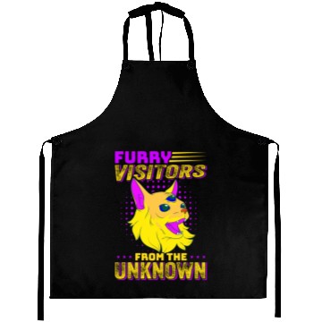 Discover Cat Alien, Aliens, UFO, UAP, Space Unknown Flight Aprons