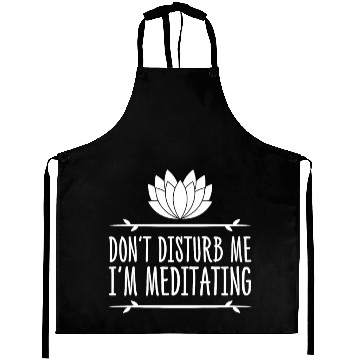 Discover Yoga Meditating Meditation Aprons