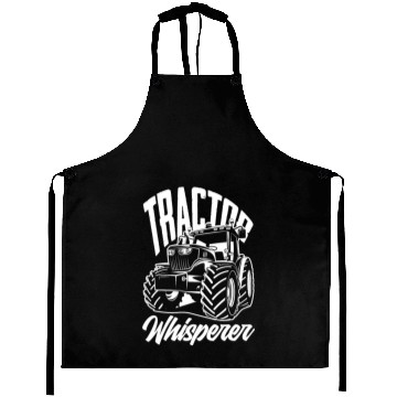 Discover Tractor Whisperer Funny Farmer Gift Aprons