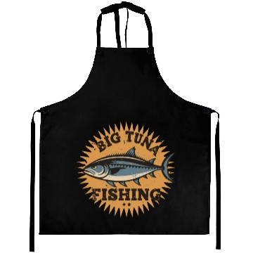Discover Big Tuna Fishing Vintage Design Aprons