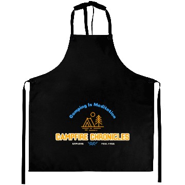 Discover CAMPING IS MEDITATION Aprons