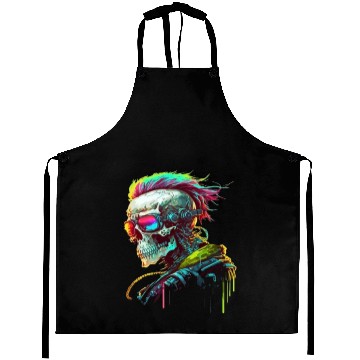Discover Cyberpunk Skull Aprons
