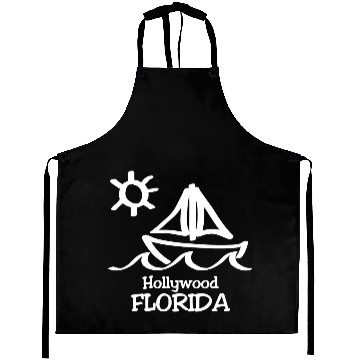Discover Hollywood Florida Sailboat Souvenirs Gifts Aprons