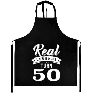 Discover Real Legends Turn 50, 50th Birthday Aprons