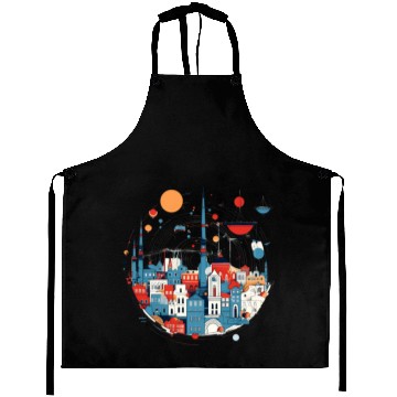 Discover Abstract city Aprons