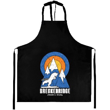 Discover Retro Breckenridge Ski White Fox Aprons