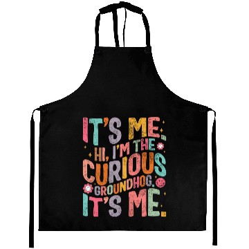 Discover Groundhog Aprons, Hi, I'm The Curious Groundhog