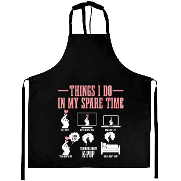 Discover K-Pop Fan Gift Korean Pop Music Funny Aprons