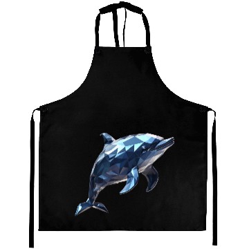 Discover Geometric Style Dolphin Aprons