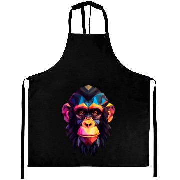 Discover Geometric Style Chimpanzee Aprons