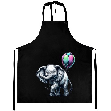 Discover Elephant Balloon Joy Aprons