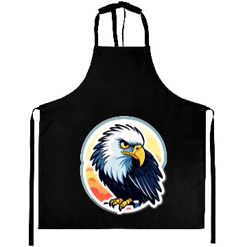 Discover Eagle Bird Illustraion Aprons