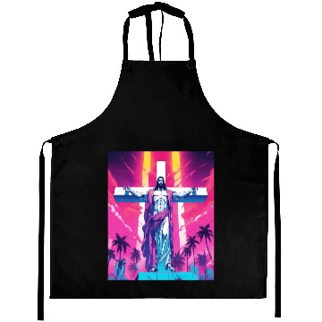 Discover Crucifixion of Jesus Christ Aprons