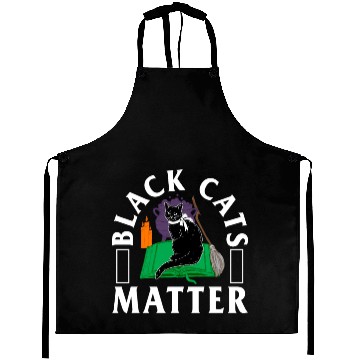Discover Halloween Aprons, Black Cats Matter Witch