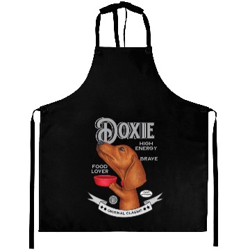 Discover Vintage Dachshund Wanting more Treats Aprons
