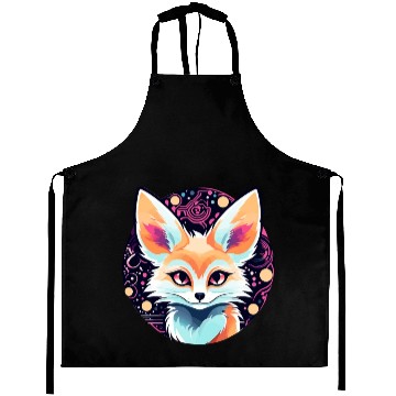 Discover Fennec Fox Illustration Aprons