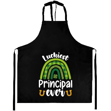 Discover Luckiest Principal Ever School St Patrick's Day Aprons