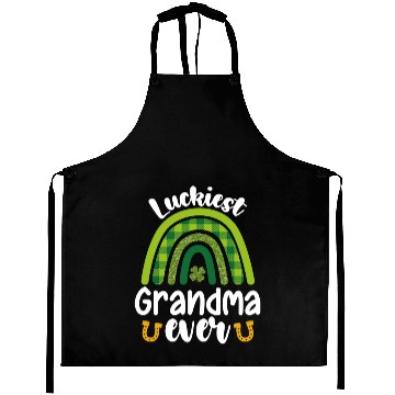 Discover Luckiest Grandma Ever Family St Patrick's Day Aprons