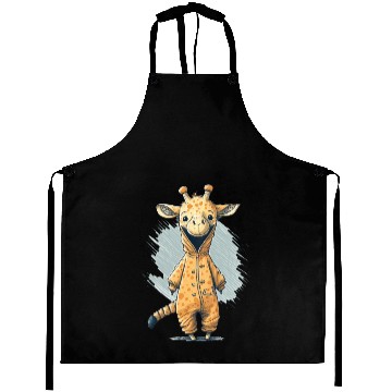 Discover Giraffe Cub in Disguise Aprons