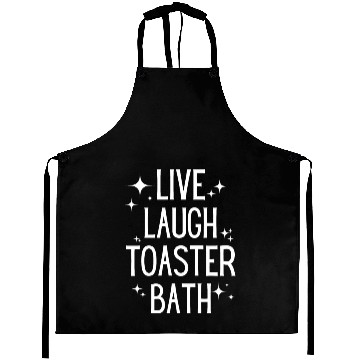 Discover Live Laugh Toaster Bath 1 Aprons