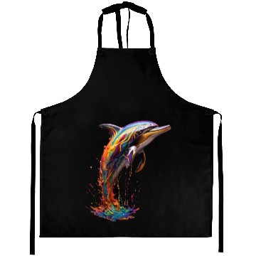 Discover Rainbow Dolphin Aprons
