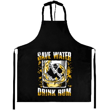 Discover Save water drink rum | pub crawl drinking Aprons