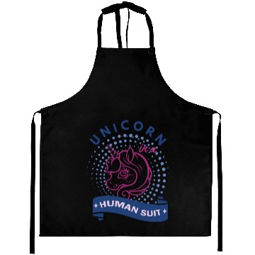 Discover Unicorn in a Human Suit Aprons