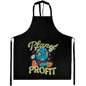 Discover Planet over Profit Climate Change & Global Warming Aprons