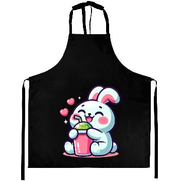 Discover Rabbit Bubble Tea Kawaii Aprons