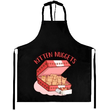 Discover Funny Kittens as Chicken Nuggets, Cat Lover Aprons