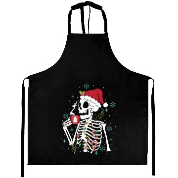 Discover christmas skeleton coffee Aprons