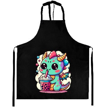 Discover Boba Tea Dragon Kawaii Aprons