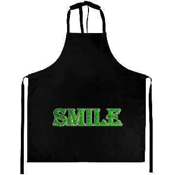Discover green smile design Aprons
